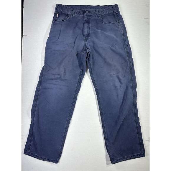 Carhartt Other - Carhartt FR Men's 36x32 Flame Resistant Work Pants Navy CAT 2 Original Fit